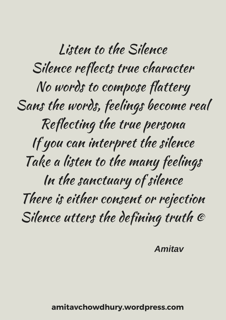 Listen to the Silence-Poetry