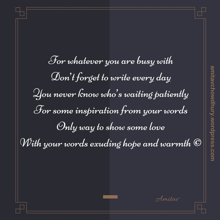 Writer's Write-Motivation Poetry